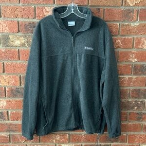 Columbia Men's Charcoal Gray Zip-Up Fleece Jacket